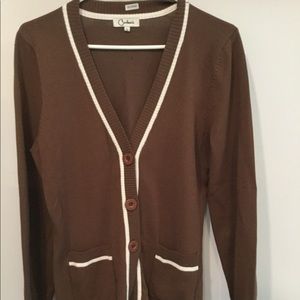 Thigh length cardigan